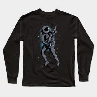 Guitar Solo - Astronaut Musician Long Sleeve T-Shirt